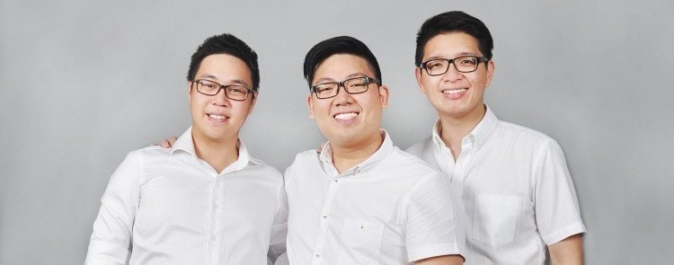 Co-founders Arsitag: Edward Harjanto, Michael Gani, Steven Gomedi